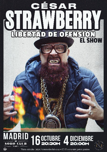 teatro soho club madrid - cesar strawberry - libertad de ofension teatro soho club madrid - cesar strawberry - libertad de ofension